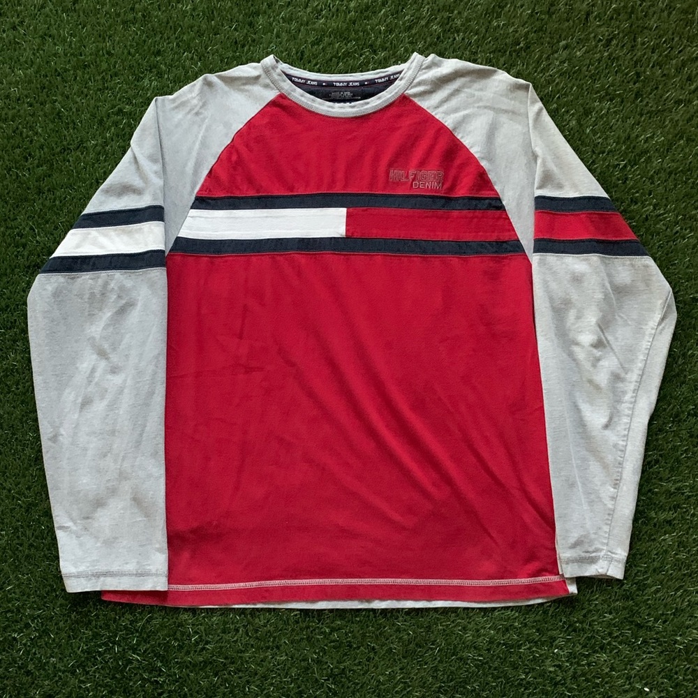 🇺🇸VTG 90s Tommy Jeans Hilfiger Denim Shirt